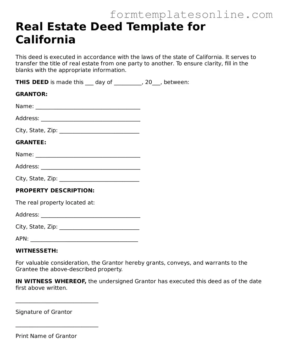 Attorney-Approved Deed Template