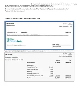 Payroll Check PDF Form