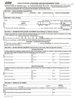 California Fotm Reg 262 PDF Form