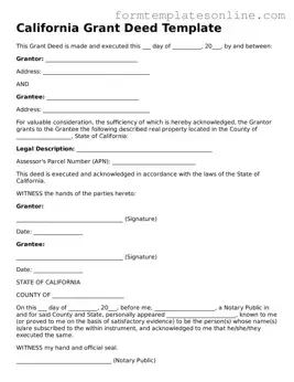 Valid  Deed Form for California