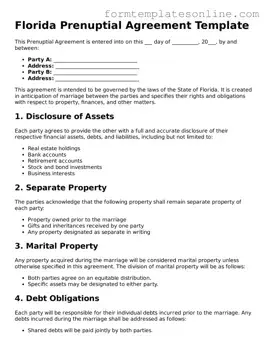 Valid  Prenuptial Agreement Form for Florida