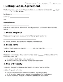 Attorney-Approved Hunting Lease Agreement Template