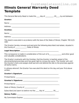 Valid  Deed Form for Illinois