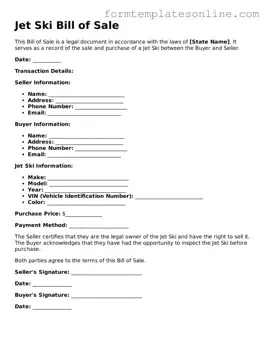 Attorney-Approved Jet Ski Bill of Sale Template