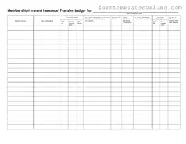 Membership Ledger PDF Form