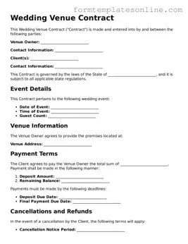 Attorney-Approved Wedding Venue Contract Template