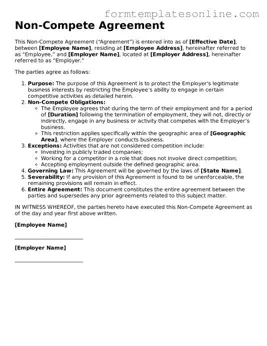 Attorney-Approved Non-compete Agreement Template