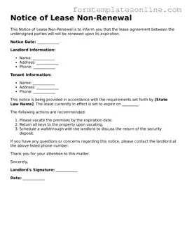 Attorney-Approved Notice of Lease Non-Renewal Template