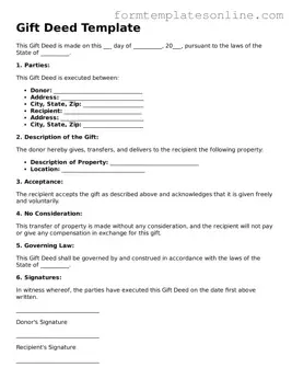 Attorney-Approved Gift Deed Template