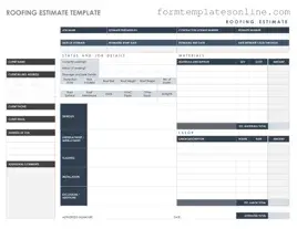 Roofing Estimate PDF Form